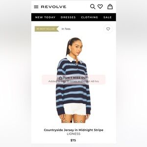 Brand New with tags Countryside Jersey top from Revolve